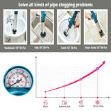 Professional High Pressure Pipe Plunger Toilet Plungers Pump Air Blaster Hose Unblocker Opener Drain Sin Cleaning Gun Bathtub
