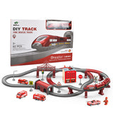 2024 New DIY Rail Car Children Toys Puzzle Assembled Railway Building Block Track Magnetic Train Set For Kids Gifts