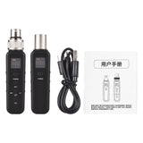 Microphone Wired to Xlr Transmitter and Receiver UHF Wireless Mic System for Audio Mixer Speaker Amplifier Automatic