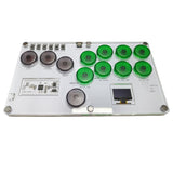 Arcade Joystick Hitbox Street Fighter Fight Stick Game Controller nical Button for PC/PS4/Switch ,Green
