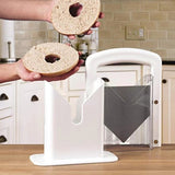 Manual Original Bagel Guillotine Universal Slicer With Stainless Steel Blade Bread Cake Buns Toast Cutter Kitchen Accessories