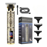 Resuxi LH-203/207 Professional Carving Mark Gradient, Men's Home Hair Clipper, Trimming White T9 Small Clipper