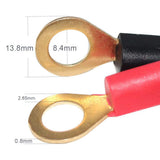 Male Cigarette Lighter to O Ring Terminal Harness Extension Cable Cord 14AWG Wire for Car Inverter Air Pump Sprayer Compressor