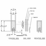 Piezoelectric Film Vibration Sensor Pressure Sensors Trigger Switch Module with Cable Charge Amplifier LDTO-028K PVDF