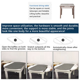 Small Apartment Folding Hardware Lifting Guide Rail Retractable Square And Round Two Dining Table Accessories