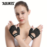 Aolikes Silica Gel Shock Absorbing Workout Gloves - Perfect for Men & Women's Weight Lifting, Gym Exercise