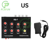 DC5-12V EQ-7 Seven Stage Balanced Amplifier High Medium Low Frequency Adjustable Preamplifier Audio For Phones Computers