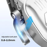 Resuxi BES-518 Salon Electric Clipper High-power Men's Household All Metal LCD Digital Display Hair Trimmers