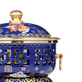 Practical Cloisonne Hot Pot For Shabu Buffet & Stew - Camping Cooker
