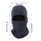 Windproof Warm Neck Gaiter Soft Winter Cold Weather Hat Ski Masque Fleece ed Full Face Cover