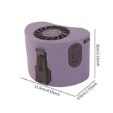 on Waist Neck 12000RPM Heavy-duty 15W Electric Rechargeable Clip Belt Fan for Mountaineering Jobsite Gifts