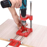 2024 Woodworking Adjustable Punch Locator Hole Drill Alloy Steel Drilg Template Guide Tool