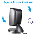 Barcode Scanner Omnidirectional Desktop Automatic Sense 1D 2D QR Data Matrix Bar code Reader for Supermarket Retail Payment
