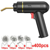 200W high-power gun wireless portable hot plastic welding hine stapler bumper repair car kit