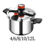 Thickened Pressure Cooker - For All Hob Types, Secure Locking, Fast Heating