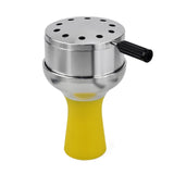 CRUSHER Arab Hookah Metal Bowl Set Charcoal Holder with Cover Heat Management System Chicha for Smoking Accessories