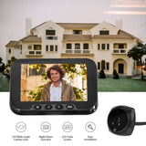 4.5-inch Peephole Camera for Apartment Door - 2MP LCD Digital Viewer, 135 Degree, Human Body Detection, Color Doorbell