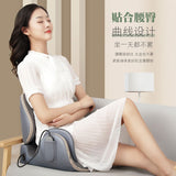Massage capable folding buttoc kneading waist and heating massage airbag cushion by vibration