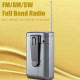 Mini AM /FM /SW Radio Portable Speaker MP3 Music Player With Headphone Jack Support USB TF Card Play Pocket Radios