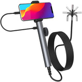 6.0mm Two-Way Endoscope, Articulating Industrial Borescope Snake Camera with Light, Waterproof for Automotive, Aircraft