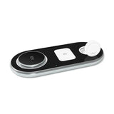 Foldable Portable Stand 15w Magnetic Wireless Charger for Iphone Watch Folding Fast Charging Station with Adjustable