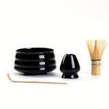 1 Set Japanese Matcha Tea Set, Matcha Ceremony Accessory - Matcha Whisk, Ceramic Bowl And Whisk Holder, Traditional Scoop