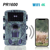 Outdoor WiFi Hunting Trail Camera 60MP 4K Infrared Night Vision Motion Activated Security Cam Waterproof Wildlife Photo Traps