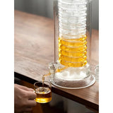 Tea coffee cooler household rapid coog glass cold kettle with faucet large capacity ice wine water cup