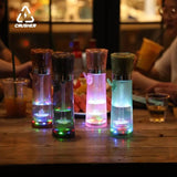 CRUSHER Portable Car LED Hookah Smoking Cup Plastic Grass Pipes For Party Travel кальян Narguile complete Cachimbas Kit