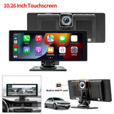 Wireless Carplay Android Auto Multimedia Player Integrated DVR Dash Cam Portable Car Stereo Mirrork 10.26 Inch Toucreen