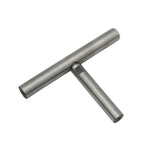 5.9 Inch Stainless Steel Threaded Connection Round Bar Turning Lathe Tool Rest Removable Woodworking Turning Tool Holder