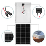 300W Solar Panel 18V Rigid Glass Solars Panels Monocrystale High-efficiency Chargig Outdoor Sola r Cell For Home/Camping