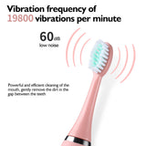 6 in 1 Children Electric Toothbrush Cartoon KidsToothbrush Head Ultrasonic Waterproof Soft Hair Cleaning Brush Rechargeable