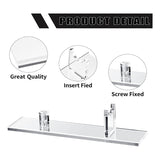 2Pcs Display Stand Acrylic Case Desktop Display, Single Knife Holder for Home Decor (Clear Base)