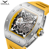Luxury Watches Men ONOLA Fashion Hollow Full-automatic Mechanical Tape Waterproof Watch for Men Montres Pour Hommes Clock