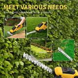 Cordless Hedge Electric Bush Trimmer Grass Shears Handheld Garden Tool For 20V Battery (No Battery)