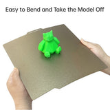 3D Printer Platform 257*257mm Smooth PEO Chameleon +Textured PEI Build Plate for Bambu X1C/X1/X1E/P1P/P1S/A1 (No Magnetic Base)