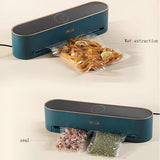 Electric Food Vacuum Sealer Commercial Household Digital Display for Dry Wet Pumping Packaging hine Include 10Pcs Bags