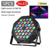 3W*60 RGB Stage Light party wedding disco lights dmx 512 sound control dj ballroom club stage lamp 3 in 1 par light