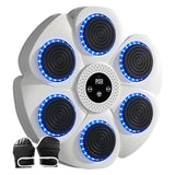 Music hine Bluetooth Wall Target Punching Training Equipment LED Lighted Bo Pads for Kids Adults Home Exercise