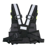 Walkie Talkie Radio Harness Front Pack Vest Chest Bag with reflective strips for Hunting Climbing Camping