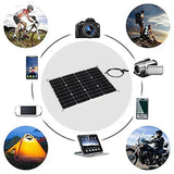 100W Solar Panel with 10-100A Controller Waterproof USB Port Solars Plate Battery Charger for Phone Power Bank Outdoor Home Use