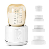 BEBEBAO Baby Bottle Warmer - Portable Wireless, Milk Heater with 4 Levels Temperature Adjustable, 4pcs Adapters for Outdoor