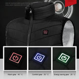 Electric Jackets 2 Areas Body Warmer Clothes USB Heated Vest Washable Winter Heating Jacket For Camping M-4XL