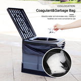 Foldable Toilet with Lid - For Adults and Kids, Hiking, Camping, Outdoor, Car, Odor Proof