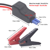 12V Jump Starter Smart EC5 Plug Connector Car Emergency Start Power Cable Anti Reverse Alligator Clip for 1.5-6L