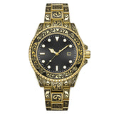 Men's Vintage Engraving Business Quartz Watch
