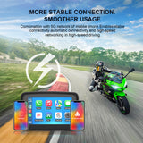 Ip67 Waterproof Portable Navigator 5 Inch Motorcycle Screen Support Dual Bluetooth Wireless Carplay Android Auto