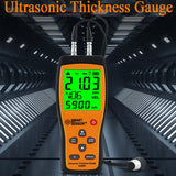 Smart Sensor AS860 Ultrasonic Thickness Gauge Digital Sheet Metal Measuring Range: 1.0 to 300mm (steel) Industrial Measurements