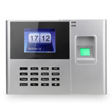 Biometric Fingerprint Password hine Employee Checking-in Recorder 2.8" LCD Screen Time Attendance Clock US Plug